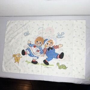 Vintage‎ Bobbs-Merrill Raggedy Ann And Andy Standard Pillowcase Pacific Brand